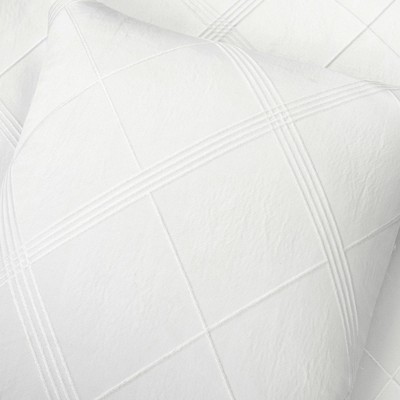 Pure White Diamond Jacquard Full Comforter Set