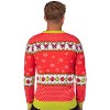 Seven Times Six Dr Seuss GRINCH Men's Snowflakes Fair Isle Ugly Christmas Sweater Red - 3 of 4