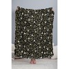 Iveta Abolina Blooming Vines Black Woven Throw Blanket - Deny Designs - 3 of 4