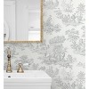 NextWall Argos Gray Chateau Toile Peel and Stick Wallpaper - 4 of 4