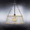 Urban Ambiance Luxury Art Deco Pendant Light,  23" x 20",  Midnight Black Finish, UHP3021 - 3 of 4