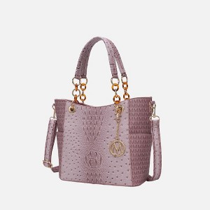 MKF Collection Miriam Handbag Signature Women Vegan Leather Tote by Mia K - 1 of 4