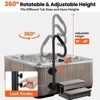 Hot Tub Handrail with LED Light, 360° Rotatable Spa Side Handrail with 35"～57" Adjustable Height, Hot Tub Hand Rail for Indoor & Outdoor - 4 of 4