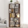 Racxily 6-Tier L-Shaped Corner Bookshelf, Freestanding Wooden Bookcase with Anti-Tip Device - 4 of 4