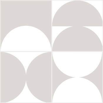4'x5' Set of 20 Eclipse Peel & Stick Floor Tiles White - FloorPops