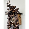 Eight Day Mechanical Hunter's Cuckoo Clock With 21 Inch Height Dancers And Carved Animals By River City Clocks - 3 of 4