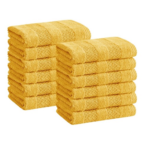 American Dawn Bright Yellow Cotton Bath Towel Set in the Bathroom Towels  department at