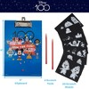 Disney 100 Kids Coloring and Activity Scratch Paper Set for Girls and Boys, 20 Sheet Scratch Art for Kids with Clipboard - 2 of 4