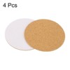 Unique Bargains Cork Durable Heat Resistant Round Coasters for Tableware - 3 of 4