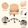 Okak Modern Adjustable Swivel Office Chair with Armrests & Wheels,Plush Comfort Task Chair for Home Office,Living Room - 4 of 4