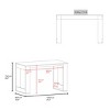 INFURNIC Desks Writing Computer Desk with Ample Work Surface and Scratch Resistant Top Easy Assembly, Black, 23.6"*47.2"*28.7" - 3 of 4