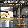Hydraulic Transmission Jack, 1322 LBS Adjustable Telescoping, 33.8"-72.8" High Lift Jacks, Foot Pedal & 360° Swivel Wheels, Double Column - 4 of 4