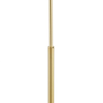 Auburn Gold Steel Floor Lamp with Marble Base