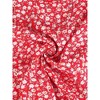 Allegra K Women's Summer Floral Print Smocked Top Mini Skirt Outfit Set 2 Pieces - 4 of 4