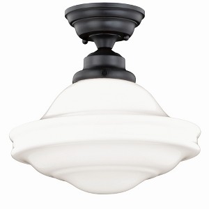 Vaxcel Huntley 1 - Light Flush Mount in  Oil Rubbed Bronze - 1 of 4