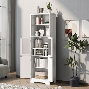 NicBex Bathroom Storage Cabinet with 3 Drawers,Tall Storage Cabinet with 4 Adjustable Shelves for Living/Kitchen/Office - 1 of 4