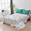 Hub Styler Queen Flower Plum Bedding Set - 3 of 4