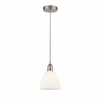 Edison Dome - 1 Light Cord Hung Mini Pendant In Industrial Style-10.25 Inches Tall and 7.5 Inches Wide