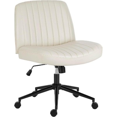 MyDepot Office Chair Adjustable Height Ergonomic Wide Seat Armless Desk Chair with Wheels