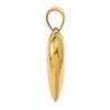 Black Bow Jewelry 14k Yellow Gold Puffed Heart Pendant, 30mm - 2 of 4