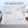 Aoibox Queen Mattress Pad Cover Cooling Pillow Top Down Alternative Fill Deep Pocket 8-21 Inch White Soft Breathable - 3 of 4