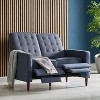 Christopher Knight Home Denison Upholstered Tufted  Loveseat Pushback Recliner - 2 of 4