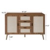 Suki 3-Drawer Accent Storage Cabinet, Decorative Storage Cabinet for Living Room, Bedroom and Dining Room - The Pop Home - 4 of 4