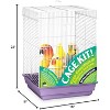 Prevue Hendryx 91210 Square Roof Bird Cage Kit, White and Purple, 5/8" - image 3 of 3