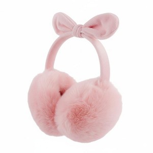 FAAYFIAN Women Winter Earmuffs Adjustable Ski Ear Covers with Cute Bow Fleece Lined Outdoor Warmers - 1 of 4