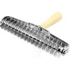 O'Creme Commercial Pie-Top Lattice Cutter Roller 8 Inch Wide, Stainless Steel Blades with Plastic Handle - 2 of 3