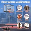 SUGIFT Adjustable Basketball Hoop Outdoor – 32"/44" Shatterproof Backboard, Portable Basketball Goal, Adjustable Height - 4 of 4