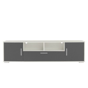 GlasFlength TV Stands and Consoles Fashion TV Stand TV Cabinet Entertainment Center TV Station TV Console for Living Room, Gray, 67.96"*19.79"*6.05" - 1 of 4