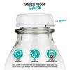 Stock Your Home 32-Oz Glass Milk Bottles with Lids (2 Pack) - 3 of 4