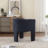 NicBex Modern Desk Chair, Modern Accent Chair with Metal Legs  Armchair for Home Office & Small Spaces - 2 of 4