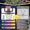 Skirfy Mini Basketball Hoop for Kids，LED Light-Up Net & Electronics Scoreboard, Remote-Controlled Indoor Basketball Hoop - 2 of 4