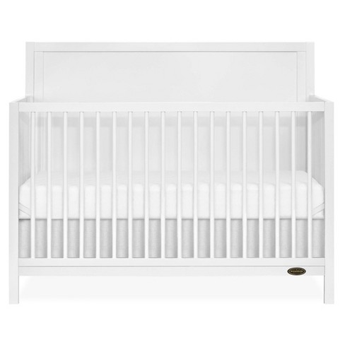 Dream On Me Dillian 3 in 1 Convertible Crib in White JPMA Greenguard Gold Certified Crafted with New Zealand Pinewood