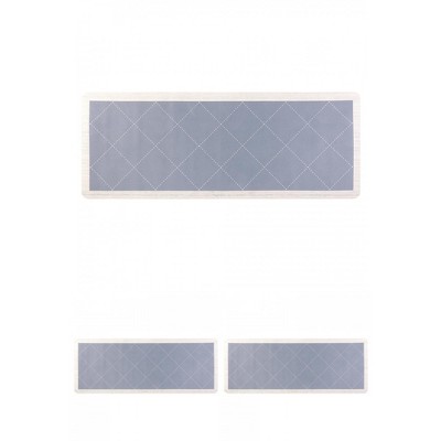 Unique Bargains Kitchen Non-Slip Waterproof Cushioned Anti-Fatigue Geometry Floor Mats