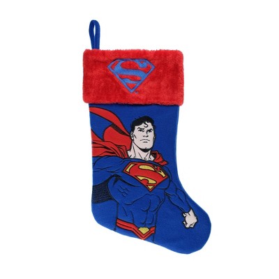 DC Comics Superman Applique Holiday Stocking 20"