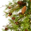 Nearly Natural 5-ft Wyoming Alpine Artificial Christmas Tree with 100 Clear (Multifunction) LED Lights and Pine Cones on Natural Trunk - 3 of 4