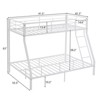 Karl Home Twin Over Full Bunk Bed, Heavy-duty Metal Bunk Beds, Dorm Room Bed Frame, Space-saving Twin Bed Frame, No Spring Box Need - 2 of 4