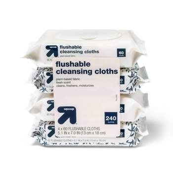 Flushable Cleaning Cloths - Fresh Scent - 4pk/60ct - up & up™