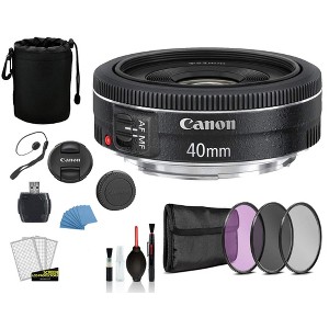 Canon 40mm f/2.8 EF STM Lens Pouch Kit W/ Card Reader & More - 1 of 4