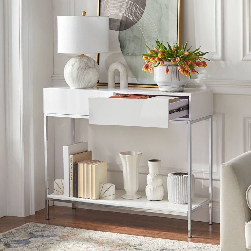 Lewis Modern Sofa Table White - Buylateral, 4 of 7