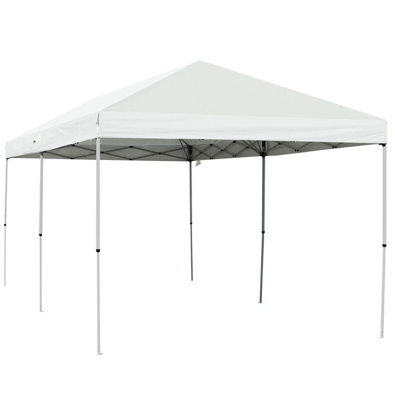 Outsunny 10' x 20' Heavy Duty Pop Up Canopy with Durable Steel Frame, 3-Level Adjustable Height and Storage Bag, Event Party Tent,, 4 of 9