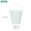 Unique Bargains Garden Galvanized Versatile Durable Bucket with Handle 6 Pcs - 3 of 4