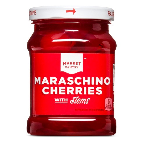 Maraschino Cherries In Light Syrup With Stems 12oz Market