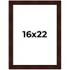 PosterPalooza | Distressed Brown Picture Frame - UV Acrylic, Foam Board Backing, Hanging Hardware - 2 of 4