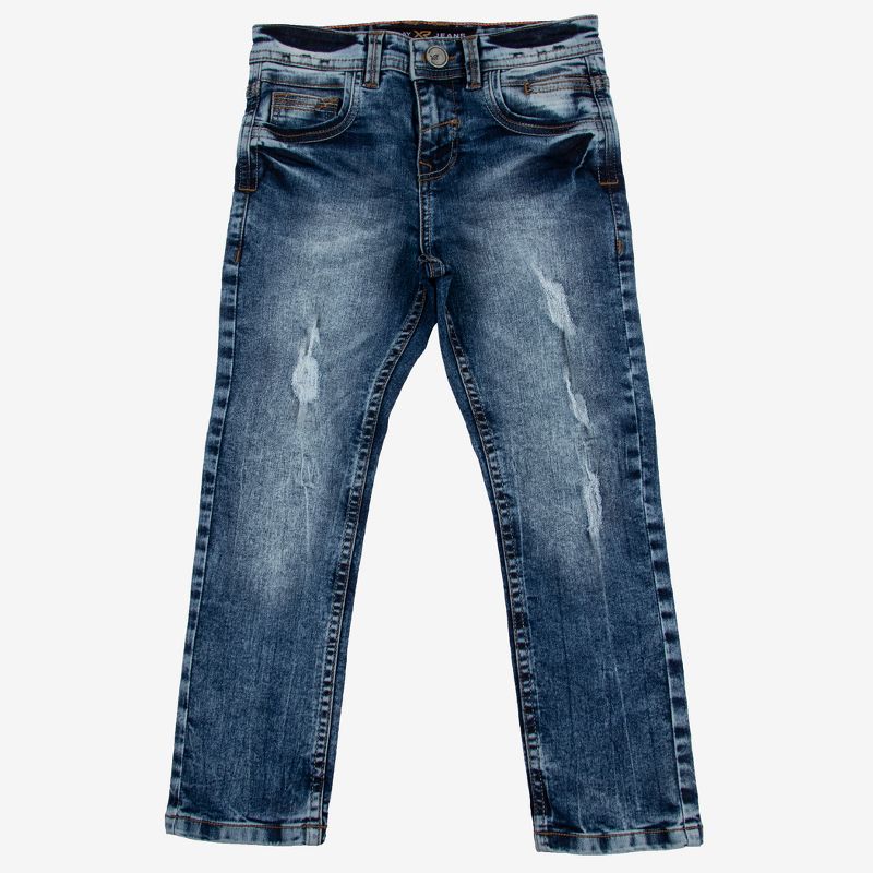 X RAY Little Boy's Ripped and Repaired Stretch Jeans, 1 of 5