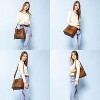 Crossbody Bags Designer Faux Leather Handbags Retro Large Size Shoulder Bag Bucket Purse - 2 of 4