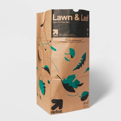 Lawn and Leaf Paper Garden Refuse Bags - 12ct - up&up™: Heavy Duty, Fold Over Closure, 30 Gallon Capacity